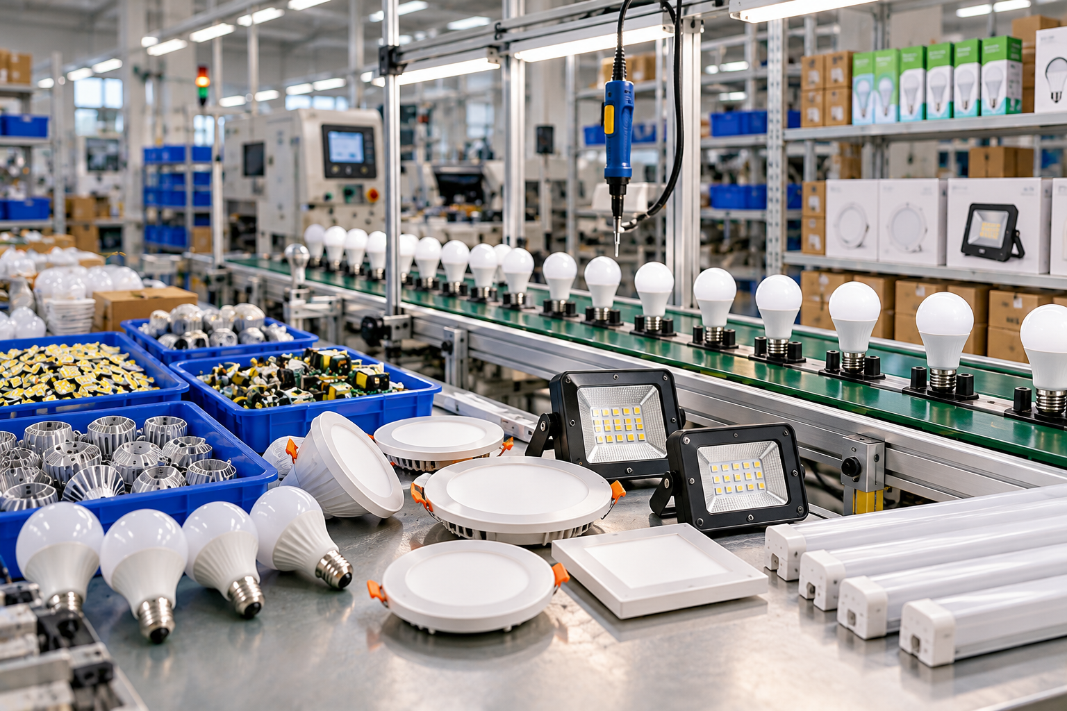 LED Bulb & Fixture Assembly Plant